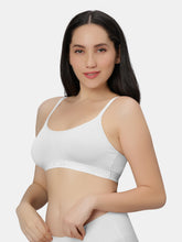 Load image into Gallery viewer, Sonari Everyday Multiuse Cotton Pull-On Wirefree Sports Bra with Medium Coverage and Wide Underbust Band – CARLIN