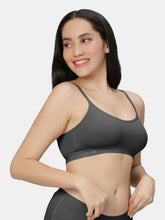 Load image into Gallery viewer, Sonari Everyday Multiuse Cotton Pull-On Wirefree Sports Bra with Medium Coverage and Wide Underbust Band – CARLIN