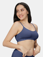 Load image into Gallery viewer, Sonari Everyday Multiuse Cotton Pull-On Wirefree Sports Bra with Medium Coverage and Wide Underbust Band – CARLIN
