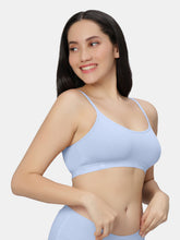 Load image into Gallery viewer, Sonari Everyday Multiuse Cotton Pull-On Wirefree Sports Bra with Medium Coverage and Wide Underbust Band – CARLIN