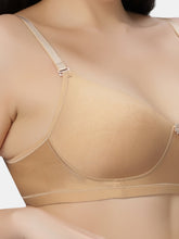 Load image into Gallery viewer, Sonari Non Padded Wirefree Cotton Polyester Moderate Coverage Minimizer Bra with Detachable Straps – CATWALK