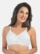 Load image into Gallery viewer, Sonari Non-Padded Wirefree Seamless Cotton Full Coverage Bra with Adjustable Straps – CREAM