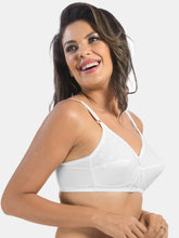 Load image into Gallery viewer, Sonari Non-Padded Wirefree Seamless Cotton Full Coverage Bra with Adjustable Straps – CREAM