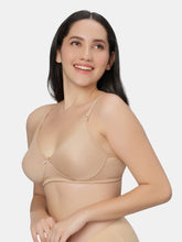 Load image into Gallery viewer, Sonari Padded Wirefree Polycotton Full Coverage T-Shirt Bra with Detachable Straps – KNOX