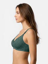 Load image into Gallery viewer, Sonari Non-Padded Wire-Free T-Shirt Bra with Seamed Cups, Medium Coverage, Cotton Comfort – D-14
