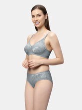 Load image into Gallery viewer, Sonari Bridal Non Padded Medium Coverage Wirefree Lace Lingerie Set with Low Rise Panty – DEENA