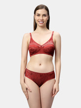 Load image into Gallery viewer, Sonari Bridal Non Padded Medium Coverage Wirefree Lace Lingerie Set with Low Rise Panty – DEENA