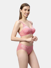 Load image into Gallery viewer, Sonari Bridal Non Padded Medium Coverage Wirefree Lace Lingerie Set with Low Rise Panty – DEENA