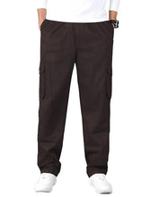 Load image into Gallery viewer, Romano nx Cotton Casual Cargo Track Pant for Men- Lower with Multi-Pockets & Side Zipper Pockets Dark Grey