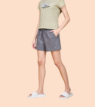 Load image into Gallery viewer, Enamor Essentials Womens E062-Mid Rise Relaxed Fit Thigh Length Jersey Shorts