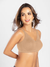 Load image into Gallery viewer, Sonari Non-Padded Wirefree Pure Cotton Full Coverage Bra with Adjustable Straps – ELIZABETH