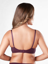 Load image into Gallery viewer, Sonari Padded Wired Lace Balconette Plunge Bra with Detachable Straps and U-Back – EMILY