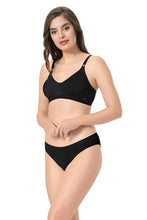 Load image into Gallery viewer, Amante every de Essential Non-Padded Non-Wired Support Full Cover Bra - Black
