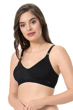 Load image into Gallery viewer, Amante every de Essential Non-Padded Non-Wired Support Full Cover Bra - Black