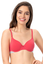 Load image into Gallery viewer, Amante every de Padded Wired Sassy Stripes T-Shirt Bra - Azalea