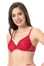 Load image into Gallery viewer, Amante every de Bae Full Cover Padded Underwired T-shirt Bra - Crimson