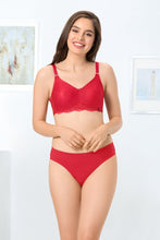 Load image into Gallery viewer, Amante every de Contour Charm Non-Padded Non-Wired Full Cover Everyday Bra - Crimson