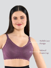 Load image into Gallery viewer, Dermawear Women's Breezeology Half Lace Bra B-204