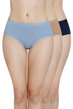 Load image into Gallery viewer, Amante Solid Mid Rise Hipster Panty (Pack of 3) 43001