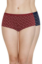 Load image into Gallery viewer, Amante Printed Low Rise Boyshort (Pack of 2) 62101