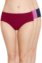 Load image into Gallery viewer, Amante Inner Elastic Solid Mid Rise Hipster Panties (Pack of 3) 43005