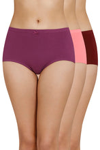 Load image into Gallery viewer, Amante Inner Elastic Solid High Rise Full Briefs Panty (Pack of 3) 53005