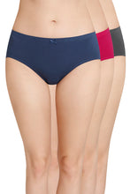 Load image into Gallery viewer, Amante Inner Elastic Solid Mid Rise Hipster Panties (Pack of 3) 43005