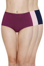 Load image into Gallery viewer, Amante Solid High Rise Full Brief (Pack of 3) 53001