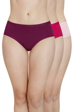 Load image into Gallery viewer, Amante Solid Mid Rise Hipster Panty (Pack of 3) 43001