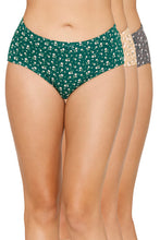 Load image into Gallery viewer, Amante Inner Elastic Printed Mid Rise Hipster Panty (Pack of 3) 43105
