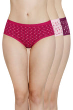 Load image into Gallery viewer, Amante Printed Mid Rise Hipster Panty (Pack of 3) 43101