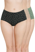 Load image into Gallery viewer, Amante Inner Elastic Printed High Rise Full Brief Panty (Pack of 3) 53105