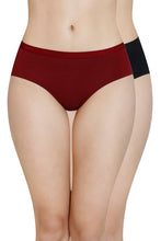 Load image into Gallery viewer, Amante Solid Mid Rise Modal Hipster Panty (Pack of 2) 83202