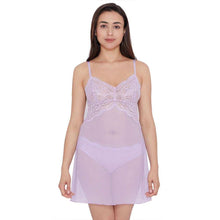 Load image into Gallery viewer, Wacoal Essential Lace Non Padded Non Wired Bridal Wear Lace Babydoll Chemise - Lavender I14364