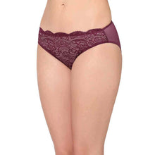 Load image into Gallery viewer, Wacoal Essential Lace Low Waist Low Coverage Bridal Wear Lace Bikini Panty - Wine I43364