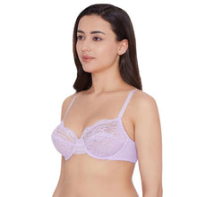 Load image into Gallery viewer, Wacoal Essential Lace Non Padded Wired Full Cup Bridal Wear Lace Bra Full Support Bra - Lavender I51364