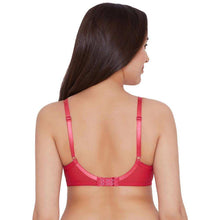 Load image into Gallery viewer, Wacoal Essential Lace Non Padded Wired Full Cup Bridal Wear Lace Bra Full Support Bra - Red I51364