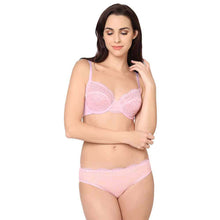 Load image into Gallery viewer, Wacoal Essential Lace Non Padded Wired Full Cup Bridal Wear Lace Bra Full Support Bra - Light Pink I51364