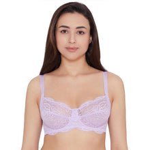 Load image into Gallery viewer, Wacoal Essential Lace Non Padded Wired Full Cup Bridal Wear Lace Bra Full Support Bra - Lavender I55364