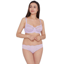 Load image into Gallery viewer, Wacoal Essential Lace Non Padded Wired Full Cup Bridal Wear Lace Bra Full Support Bra - Lavender I55364