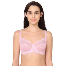 Load image into Gallery viewer, Wacoal Essential Lace Non Padded Wired Full Cup Bridal Wear Lace Bra Full Support Bra - Light Pink I55364