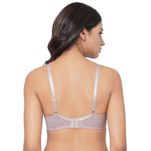 Load image into Gallery viewer, Wacoal Emma Lace Padded Non-wired 3/4th Cup Bridal Wear Medium coverage Lace Bra - Light Purple IAB317