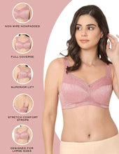 Load image into Gallery viewer, Wacoal Classic Non Padded Non Wired Full Coverage Plus Size Everyday Comfort Bra - Pink IABM01