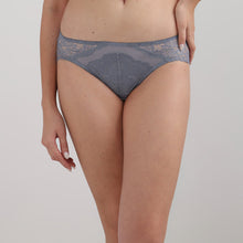 Load image into Gallery viewer, Wacoal Emma Lace Low Waist Medium Coverage Bridal Wear Lace Bikini Panty-Grey IAP317