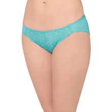 Load image into Gallery viewer, Wacoal Plush Desire Low Waist Medium Coverage Bridal Wear Lace Bikini Panty - Blue IAS090