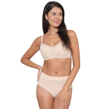 Load image into Gallery viewer, Wacoal Moselle Padded Wired Full Cup Bridal Wear Full coverage Lace Bra - Beige IB4223