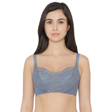 Load image into Gallery viewer, Wacoal Moselle Padded Wired Full Cup Bridal Wear Full coverage Lace Bra - Blue IB4223