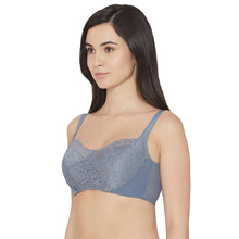 Load image into Gallery viewer, Wacoal Moselle Padded Wired Full Cup Bridal Wear Full coverage Lace Bra - Blue IB4223