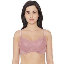 Load image into Gallery viewer, Wacoal Moselle Padded Wired Full Cup Bridal Wear Full coverage Lace Bra - Purple IB4223