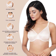 Load image into Gallery viewer, Wacoal Pixie Non Padded Wired Full Cup Everyday Wear Plus Size Full Support Minimizer Bra - Beige IB5180